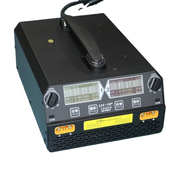 EV-PEAK U4-HP Fast Charger 25A 2400W for 12S LiPo /LiHv Drone Battery